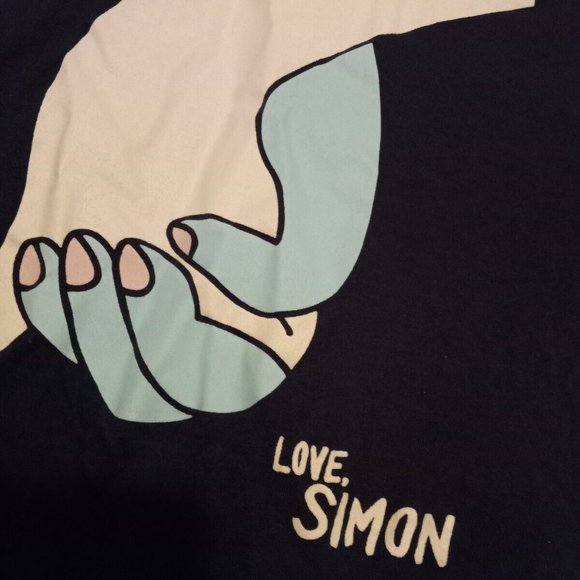 Woman's RIPPLE JUNCTION , Love Simon Tank shirt, size XL, Holding hands, love - Picture 3 of 3